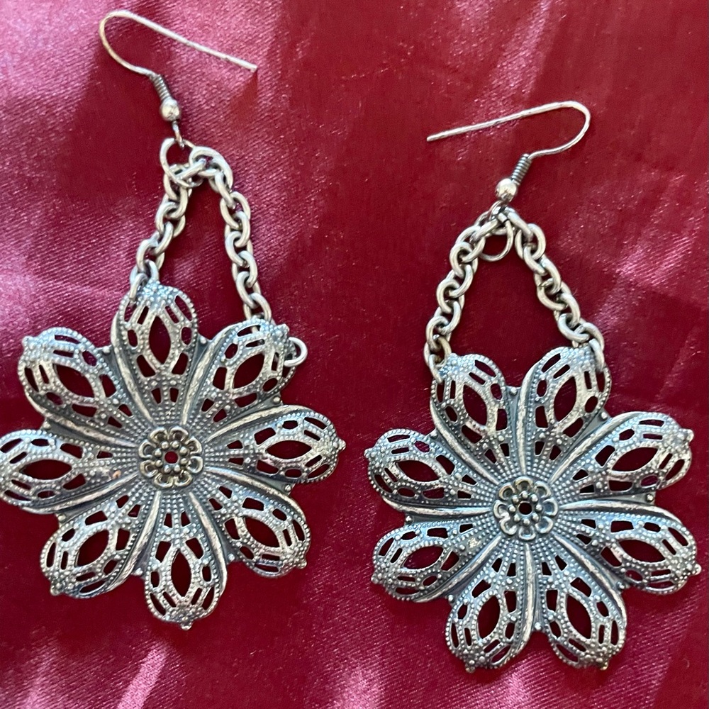 Antique Flower Earrings